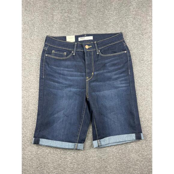 Levi's Signature Bermuda Denim Shorts Size 4 - Picture 1 of 11